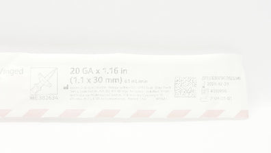 BD 382634 Autoguard Insyte BC Winged Shielded IV Cath. 20Ga x 1.16inch 61ml/min